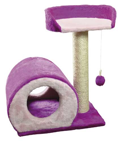 Rascador fucsia para gatos