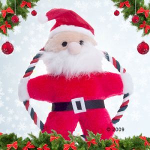 Juguete de Papá Noel para perros