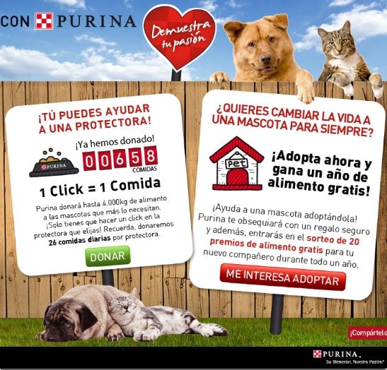 Con Purina desmuestra tu pasión por los animales